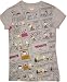 Peanuts Comic Strip Gray Juniors T-shirt Tee