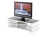 Presto mobilia 10297 TV-Rack Dundee 130 x 50 x 40 cm hochglanz-weiss