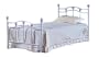 White Metal Full Head Board & Foot Board Frame Set