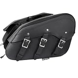 Xelement 2913-ZP Heat-Resistant Slanted Motorcycle Saddle Bags