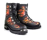 Men's Motorcycle Fire Starter Lace Up Boot - Size : 10