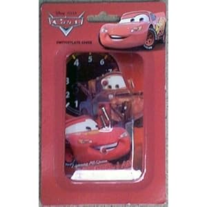 Disney Pixar Cars Lighting McQueen Switchplate Cover - Kids Nursery Bedroom Playroom Decor Light Switch Plate