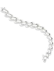 Sterling Silver San Marco Graduated Bracelet, Best Quality Free Gift Box Satisfaction Guaranteed
