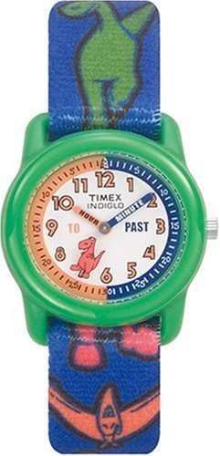 Timex T7B1214E Boys Dinosaur Time Teacher Fabric Strap Watch
