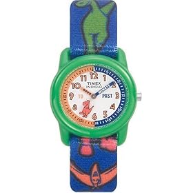 Timex T7B1214E Boys Dinosaur Time Teacher Fabric Strap Watch