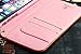iPhone 6 Plus 5.5 Inch Case, Cover® iPhone 6 Plus 5.5 inch Luxury Plaid Grid Design Flip Folio Case Card Slots Wallet Cover Skin Protector with Lanyard and Magnetic Closure - black with Pink Frame