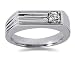 0.25 CTW Men's Diamond Ring in Platinum