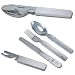 Authentic German Military Stainless Steel Mess Kit Flatware - Self Nesting