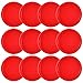 Coopay 12 Pieces Home Air Hockey Pucks 2.5 Inch Heavy Replacement Pucks for Game Tables Equipment Accessories, 13 Grams (Red)