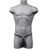 Male Power Men's Fetish Lingerie, Warlock, Black, Large/Xlarge