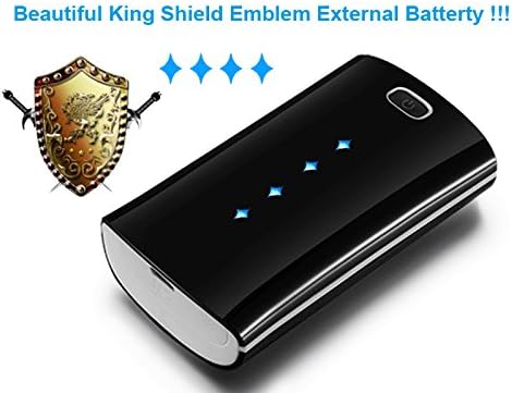 Amemo CU-Y008 5200mAh Ultra Slim External Battery Pack Power Bank for Smartphones and more (built-in Cable + flashlight) 1A output for iPhone6, iPhone 6 Plus, 5S, 5C, 5, 4S, Galaxy S5, S4, S3, Note 3, Nexus 4, HTC One, One 2 (M8), Nokia Lumia 520, 1020, most other Smartphones (Apple Adapters- 30 pin and Lightning, NOT Included)