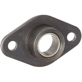 Spyraflo BFM-500-PN Non-Aligning, High Performance Teflon-Bronze Bearing With 2-Bolt Hole, 1/2" Inner-Diameter Steel Flange