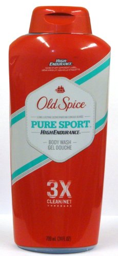 Old Spice High Endurance Body Wash, Pure Sport, 24 Oz (Pack of 3)