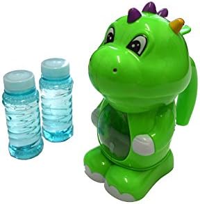 Bubble Blowing Green Dinosaur, Includes 2 Bubble Bottles, Brand New