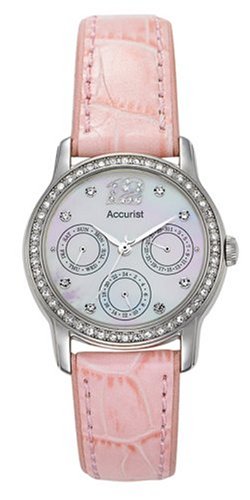Accurist Ladies Stone Set Bezel Watch with Interchangeable Straps - LS180P