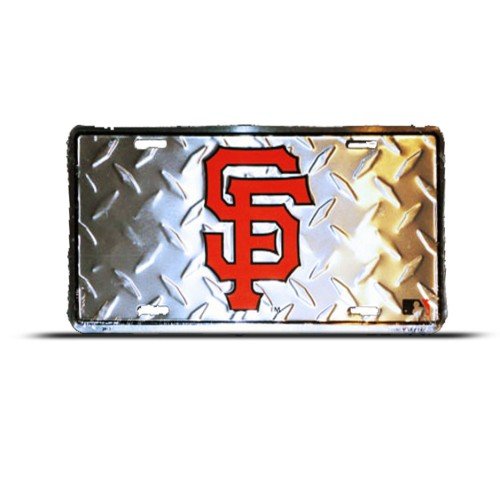 San Francisco Sf Giants Mlb Metal Sport License Plate Wall Sign Tag