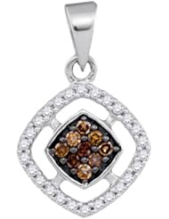 0.22CTW-COGNAC DIA MICRO-PAVE PENDANT