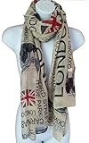 Tiny Susie Union Jack Scarf London Souvenir Gift Soft and Oversize Fashion Scarf
