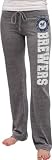 Milwaukee Brewers Charcoal Women's Lightweight Tri-Blend Drawcord Pants