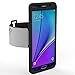 Galaxy Note 5 Armband, MoKo Silicone Armband for Samsung Galaxy Note 5 5.7 Inch 2015 release - Key Holder Slot, well-rounded protection, Perfect Earphone Connection while Workout Running, BLACK