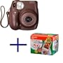 Fujifilm Instax MINI 7s Choco Instant Film Camera with Cheki film 10pack (10picture X10)