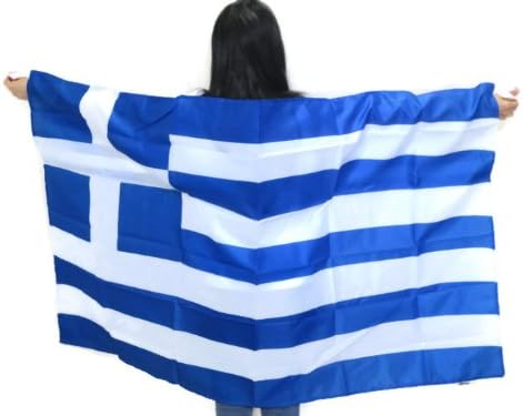 Country Flag Greece Flag Wearable Country Flag. "Made to Wear" 3ft×5ft, Unisex. Vibrant Colors. Special Edition.Limited Quantity.100%. Unique Sports Souvenir.