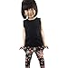Jastore® Girls Baby Sets 3PCS Sleeveless Shirt/Tops + Floral Pants + Headband Vogue Clothes (3-4 Years)