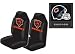 3-Piece Chicago Bears Automotive Interior Gift Set - A Set of 2 NFL Licensed Universal-Fit Front Bucket Seat Covers and One Official NFL Licensed Team Helmet Logo Air Freshener Pine Forest Scent