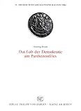 Produkt-Bild: Das Lob der Demokratie am Parthenonfries (Tierer Winckelmannsprogramme)
