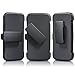 Galaxy S6 Case - Fosmon® (STURDY) Heavy Duty Dual Layer Hybrid Stand Case with Shell Holster Combo for Samsung Galaxy S6 2015 (Black)