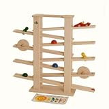 Nic Multibahn / Kugelbahn Medi - 65 cm - inklusive 8 Laufteile und ein Motivsetvon "nic - Holzspielzeug"