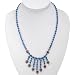 EXP Handmade Turquoise, Silver & Floral Bead Necklace