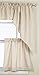 Lorraine Home Fashions Ribcord Swag Pair, 54-Inch x 38-Inch, Buttercream