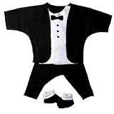 Black and White Baby Tuxedo Suit