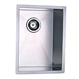 IMAGE OF Elements of Design KUS201510BN 18 Gauge 15-Inch-by-20-1/8-Inch-by-10-Inch Single Bowl Stainless Steel Undermount Kitchen Sink, Brushed Nickel