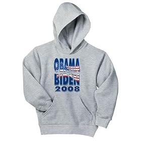 Obama Biden 2008 Adult Hooded Sweatshirt