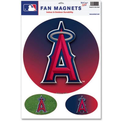 LOS ANGELES ANGELS OFFICIAL LOGO CAR MAGNET SET