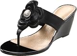 Rockport Womens Nicoleen Jewel Flower Wedge Sandal
