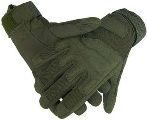 Piggy2gether- All Figure Non-slip Winter Wargame Climbing Sports Fitness Gloves Mittens, Green