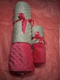 Pink and Green Receiving and Mini Blanket