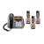 Uniden DECT1588-3T DECT 6.0 Corded/Cordless Phone with Digital Answering System, Dual Keypad and 3 Handsets and Chargers
