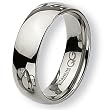Rounded Polished Titanium Ring (7.0 mm) - Sizes 6-13.5