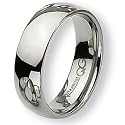 Rounded Polished Titanium Ring (7.0 mm) - Sizes 6-13.5