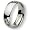 Rounded Polished Titanium Ring (7.0 mm) - Size 6.0