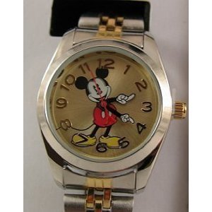 Disney Women's MCK806 Minnie Mouse Moving Hands Twotone Bracelet Watch
