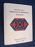 Introduction to operations research techniques