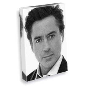 ROBERT DOWNEY JR. - Canvas Print (A4 - Signed by the Artist) #js001