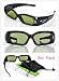 3 Stück Hi-Shock Wireless 3D LCD DLP Shutter Brille Acer DLP 3D-Shutterbrille 3D Vision passt DLP Link Projectors ** BenQ 3D DLP-Link Active Shutter Brille