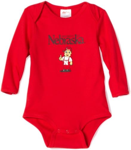 NCAA Unisex Infant/Toddler Nebraska Cornhuskers Onesie (Red, 24 Months)