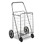 Whitmor 6307-1729-BLK Rolling Utility Cart, Black